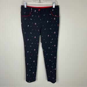 JDX Multisports Black  Novelty Golf Print Golf Pants *6